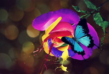 Rainbow Flowers Diamond Painting Kit - DIY Rainbow Flowers-9